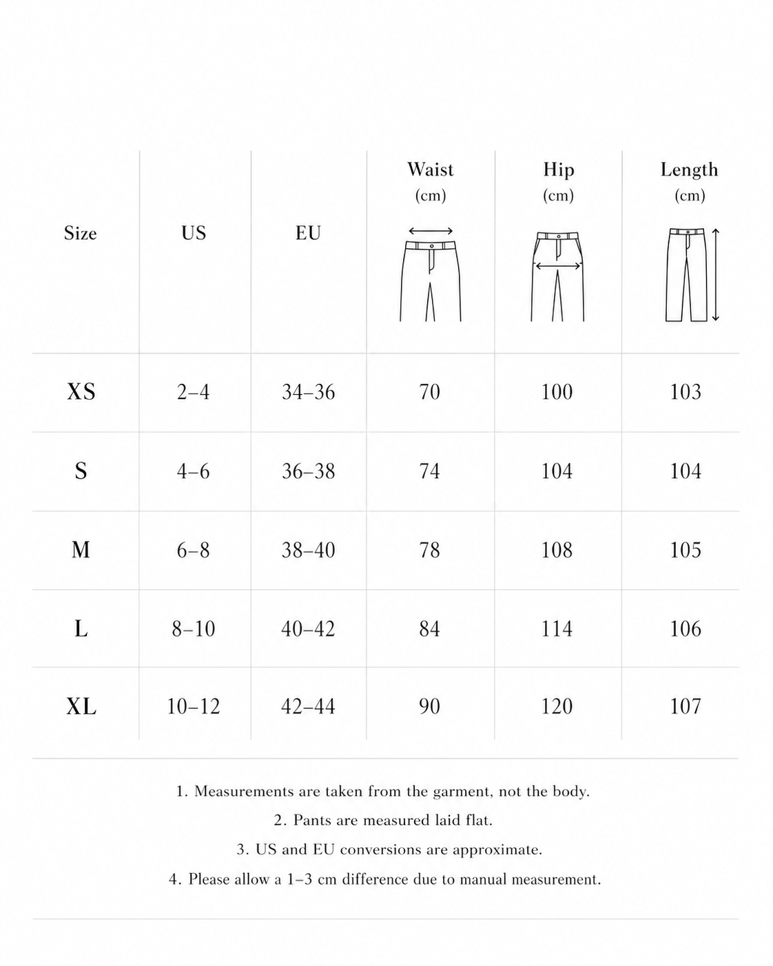 Low Waist Wide Leg  Off White