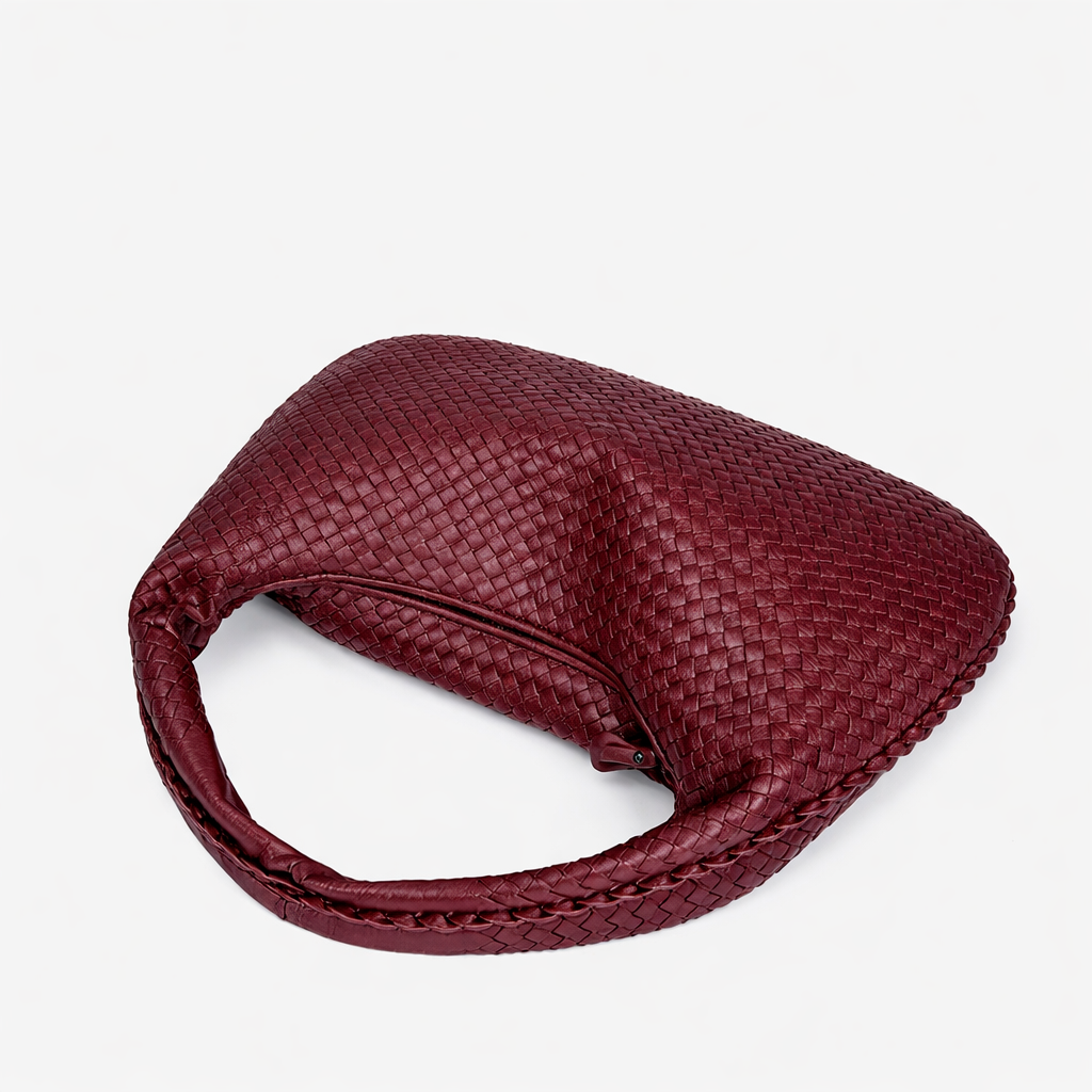 Shell Weave Maxi Bag Red