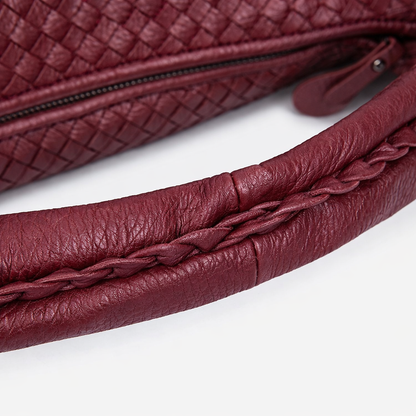 Shell Weave Maxi Bag Red