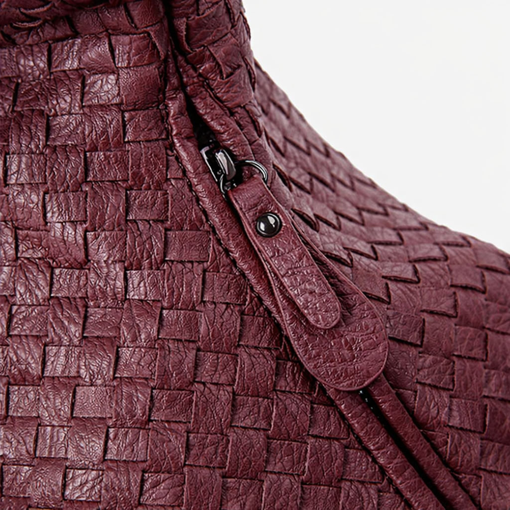 Shell Weave Maxi Bag Red