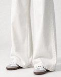 Low Waist Wide Leg  Off White
