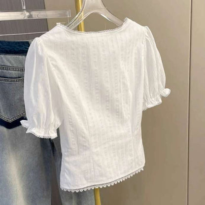 White Cotton Blouse