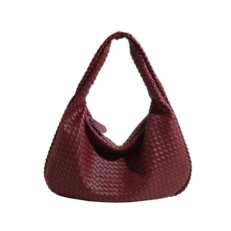 Shell Weave Maxi Bag Red