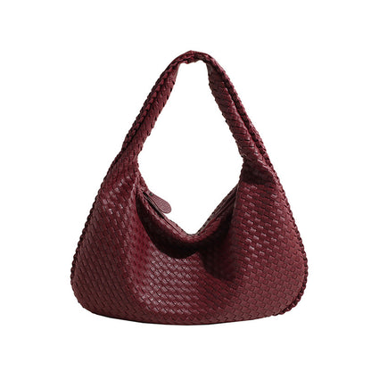 Shell Weave Maxi Bag Red