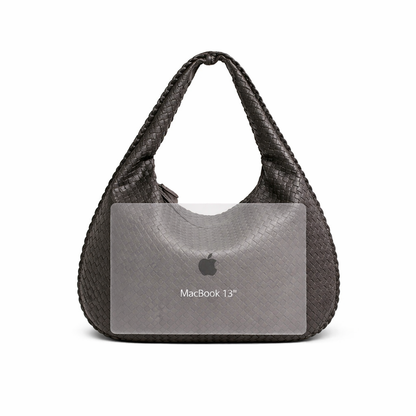 Shell Weave Maxi Bag Grey