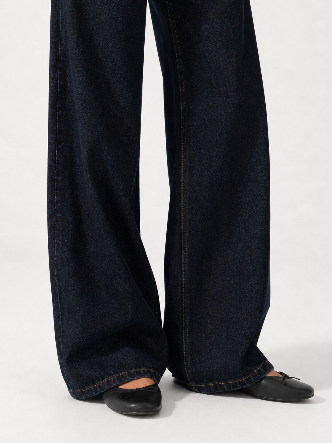 Low Waist Wide Leg –  Dark Blue
