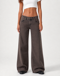 Low Waist Wide Leg – Mocha Brown