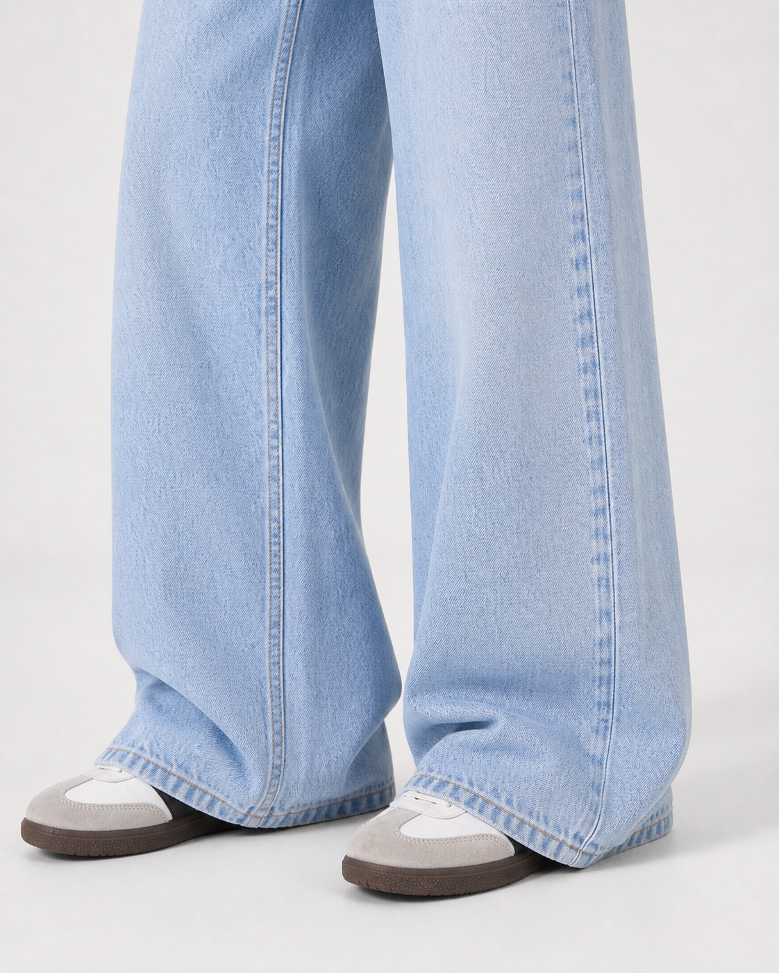 Low Waist Wide Leg – Baby Blue