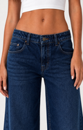⁠Low Waist Wide Leg – Deep Navy