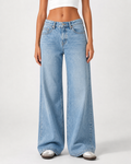 Low Waist Wide Leg – Pale Indigo